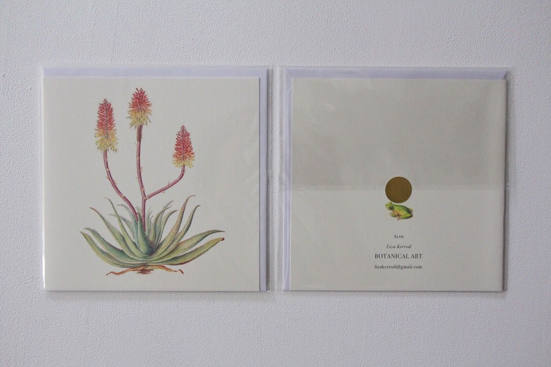 Aloe stylized card