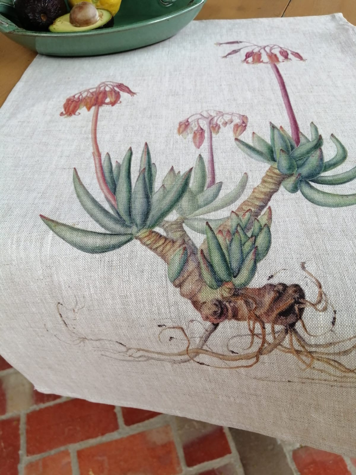 Cotyledon Tea Towel