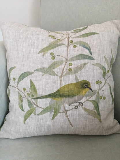 Cape White eye right Cushion cover