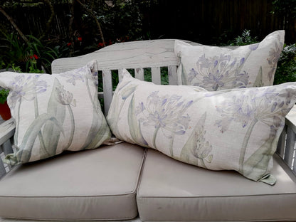 Agapanthus Large Print Cushion cover