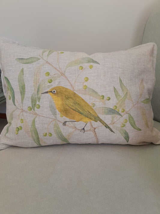 Cape White eye left Cushion cover