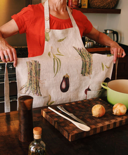 Vegetable print Apron