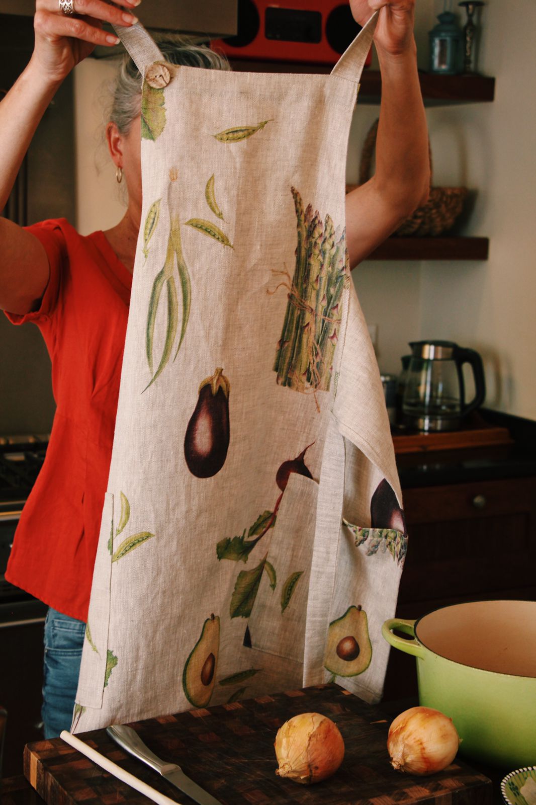 Vegetable print Apron