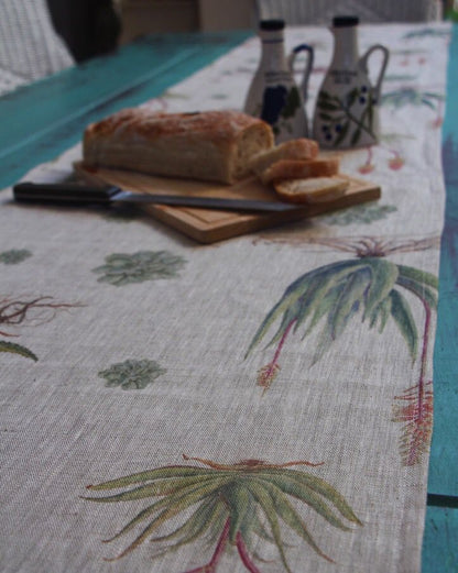 Succulents small print Table Runner