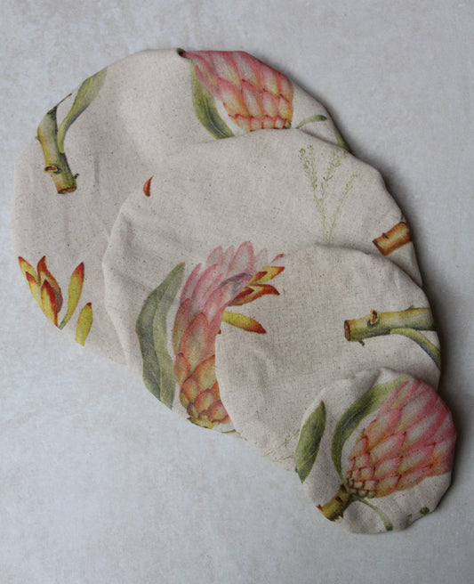Artisan Cotton Linen Food Covers - as a set of 4 sizes