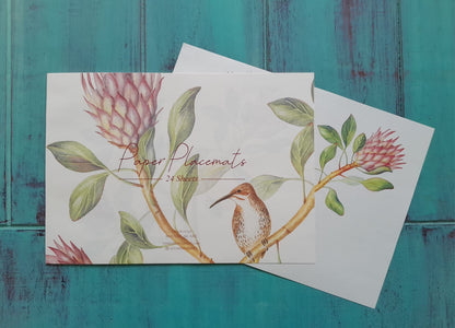 King Protea and Sugarbird Placemats