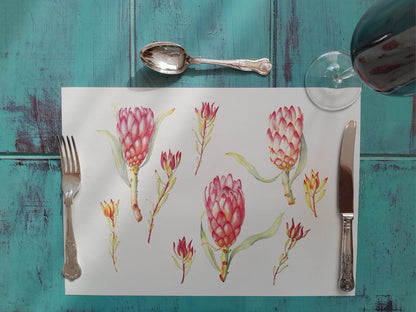 Protea Paper Placemats