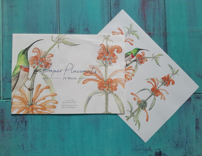 Leonotis and Sunbird Placemats