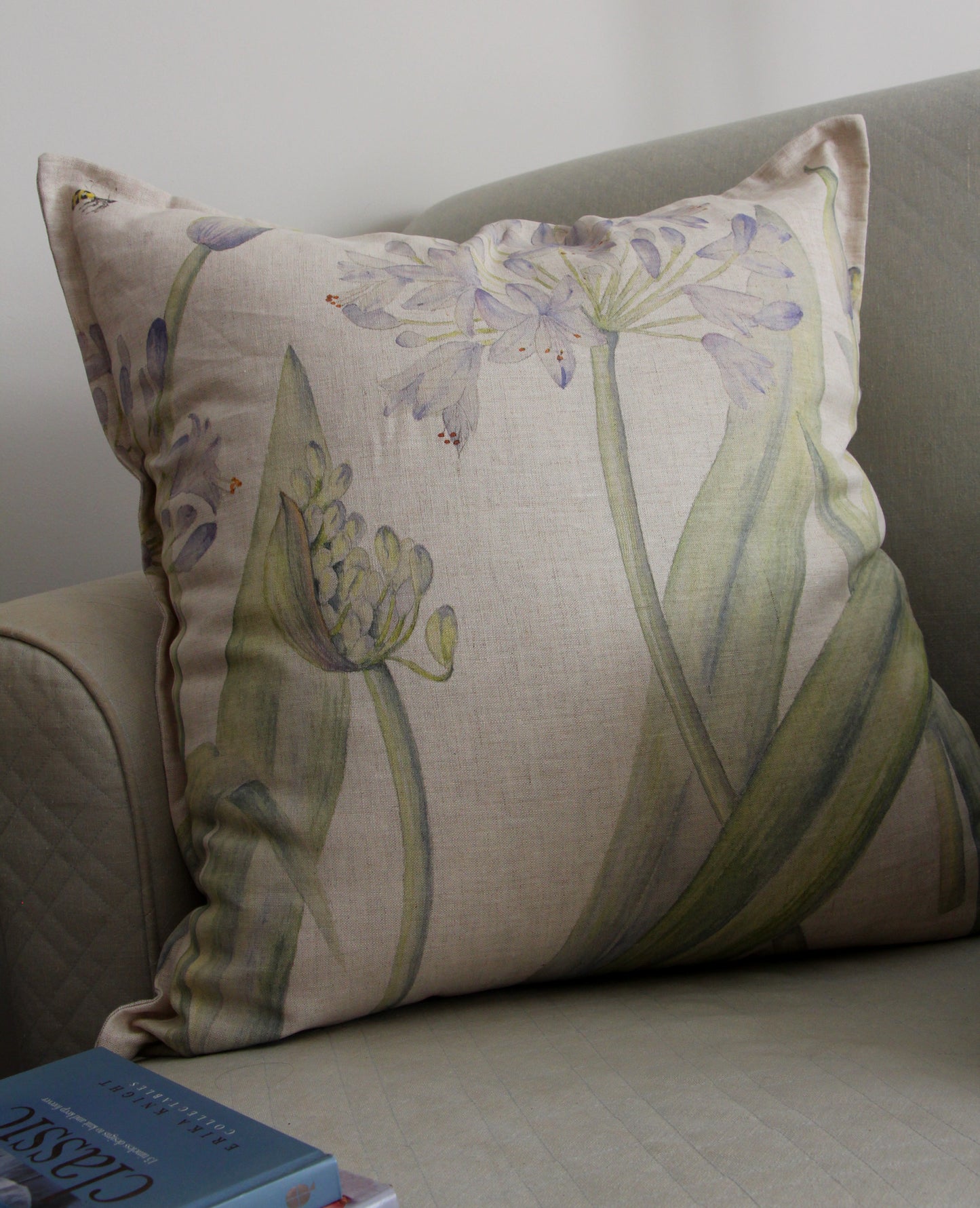 Agapanthus Large Print Cushion cover