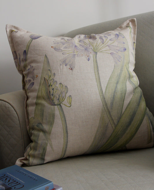 Agapanthus Large Print Cushion cover