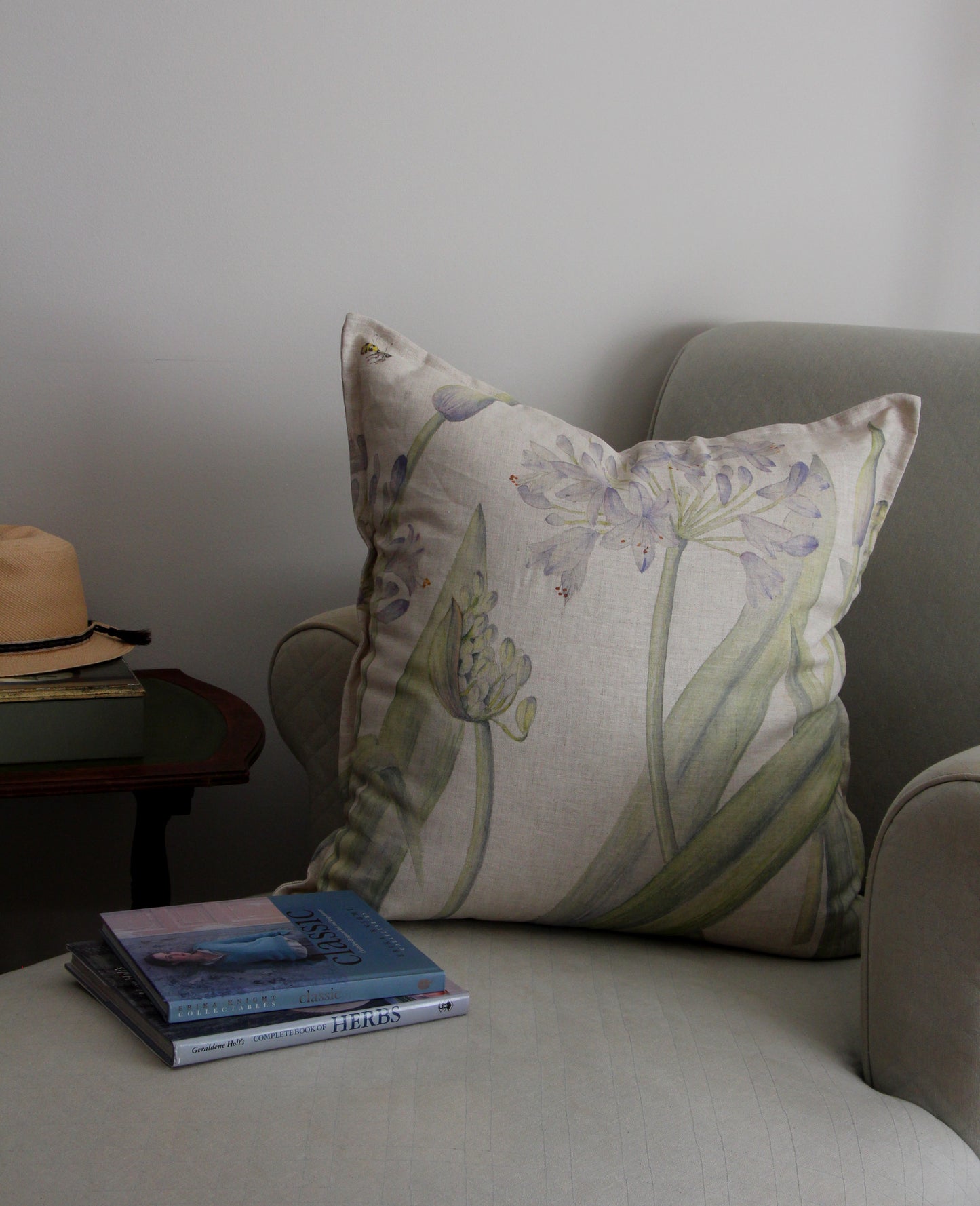 Agapanthus Large Print Cushion cover