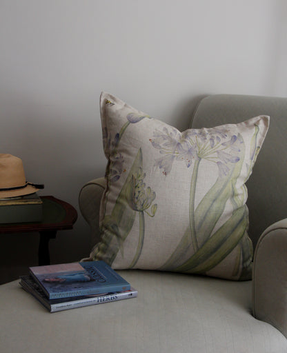 Agapanthus Large Print Cushion cover