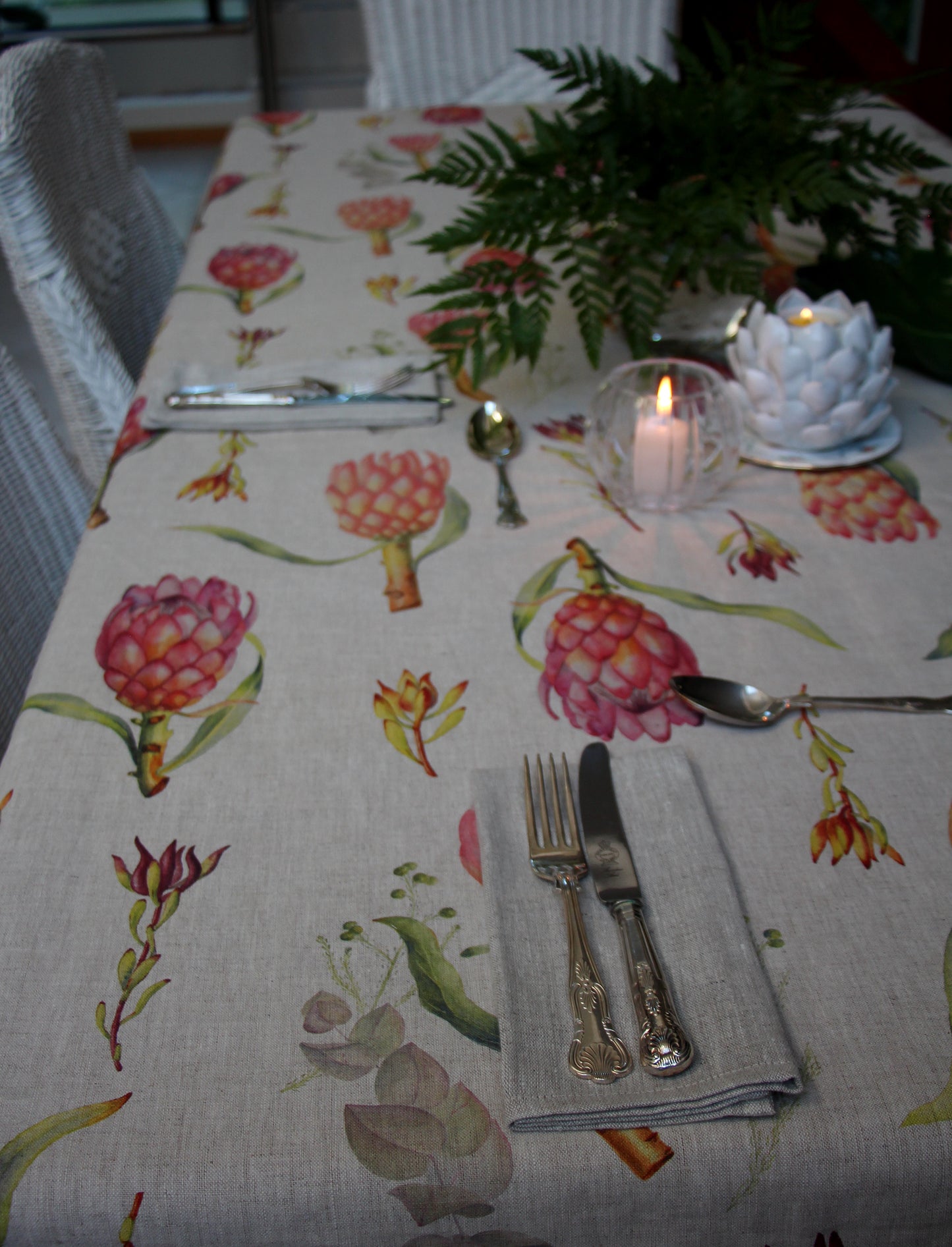 Protea and fynbos Table Cloth